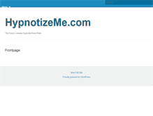 Tablet Screenshot of hypnotizeme.com